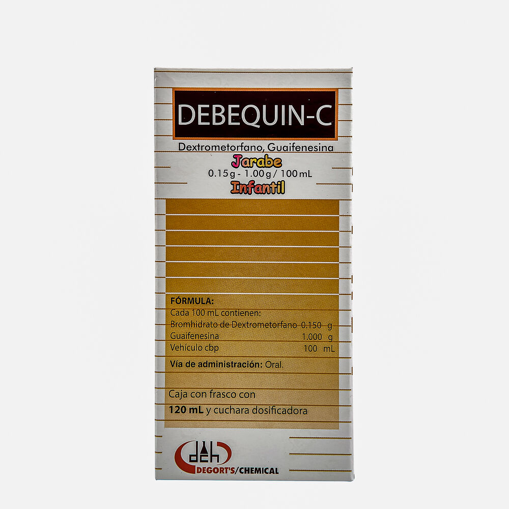  Debequin-C infantil jarabe dextrometorfano/guaifenesina 120ml