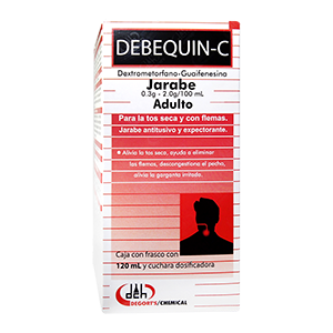 Debequin-C Adulto jarabe dextrometorfano/guaifenesina 120ml