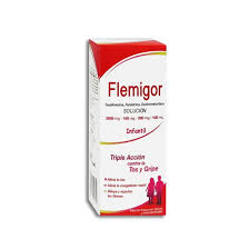 Flemigor infantil jarabe dextrometorfano/guaifenesina/fenilefrina 150ml.