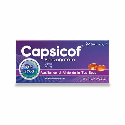Capsicof Benzonato 100mg 10 capsulas