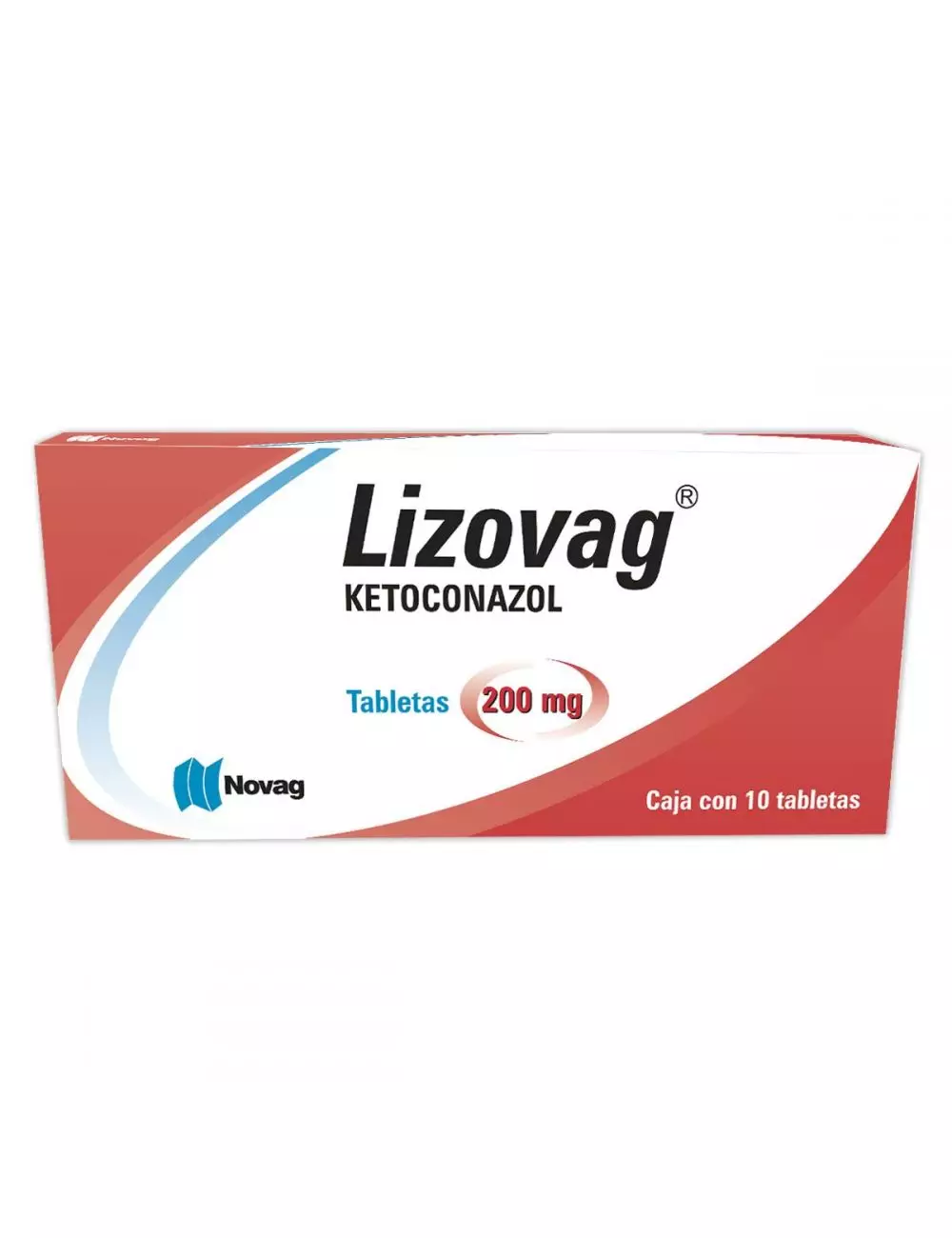 Lizovag Ketoconazol 200mg 10 tabletas
