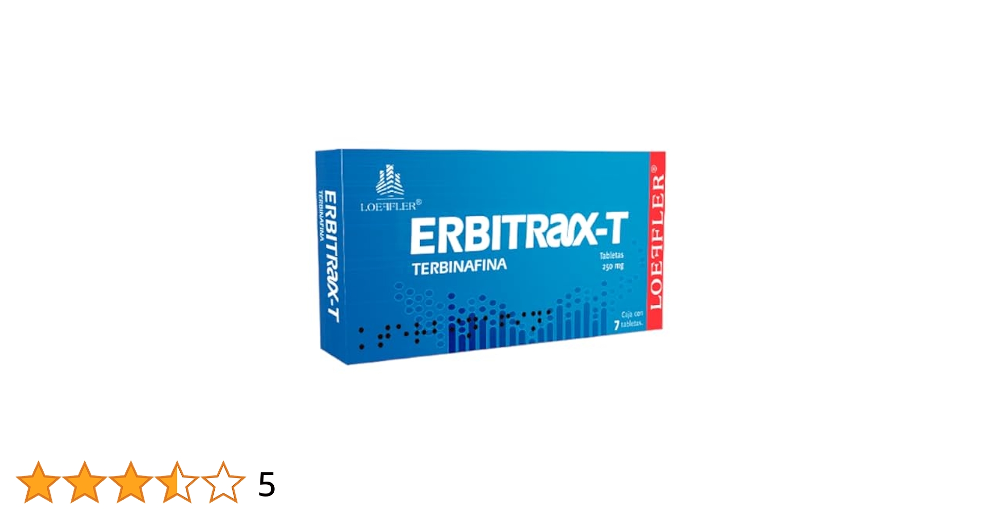 Erbitrax-T 7 tabletas Terbinafina 250mg