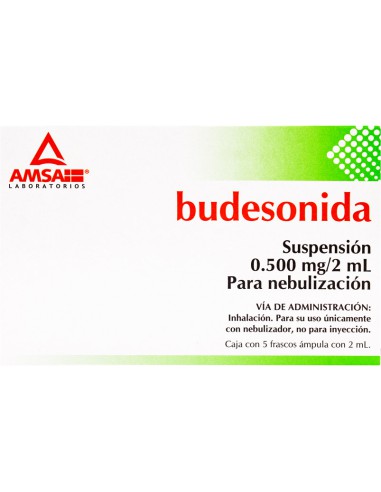 Budesonida 0.500mg/2ml 5 ampulas AMSA