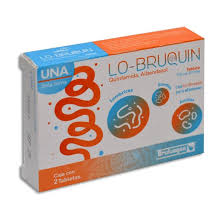 LO-BRUQUIN 2 tabletas Quifamida /Albendazol