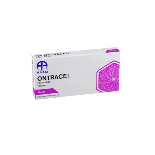 Ontracel 10 tabletas Paroxetina 20 mg
