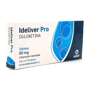 Ideliver Pro 60mg 14 tabletas Duloxetina
