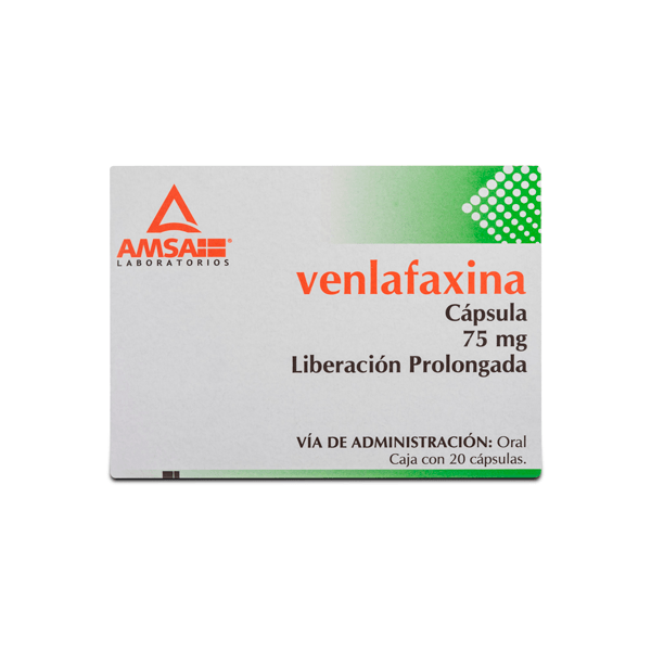 Venlafaxina 75mg 20 capsulas AMSA