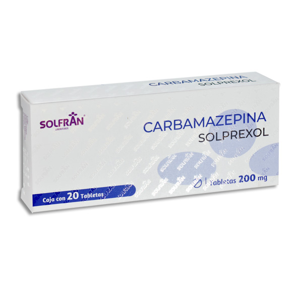  Solprexol Carbamazepina 200mg 20 tabletas