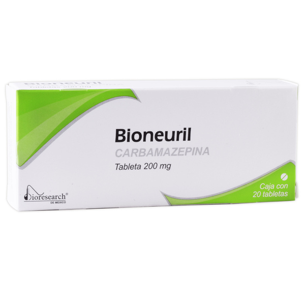 Bioneuril Carbamazepina 200mg 20 tabletas