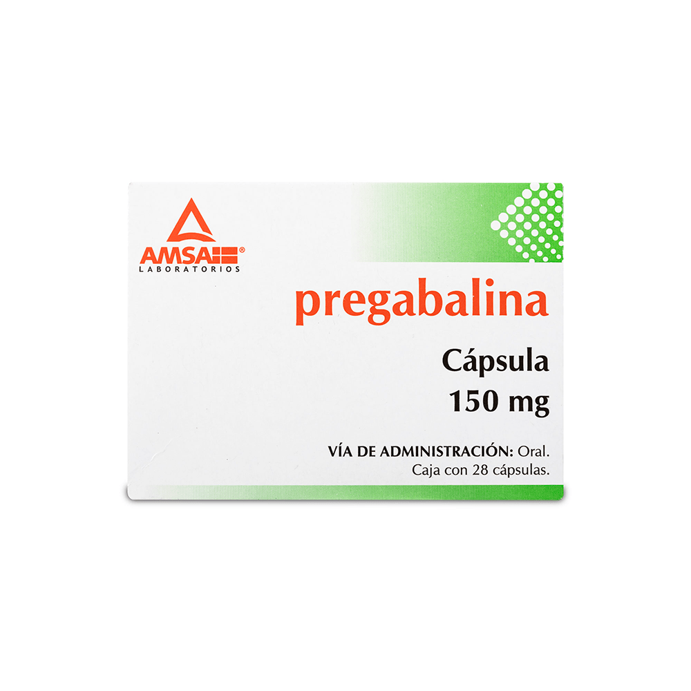 Pregabalina 150mg 28 capsulas AMSA