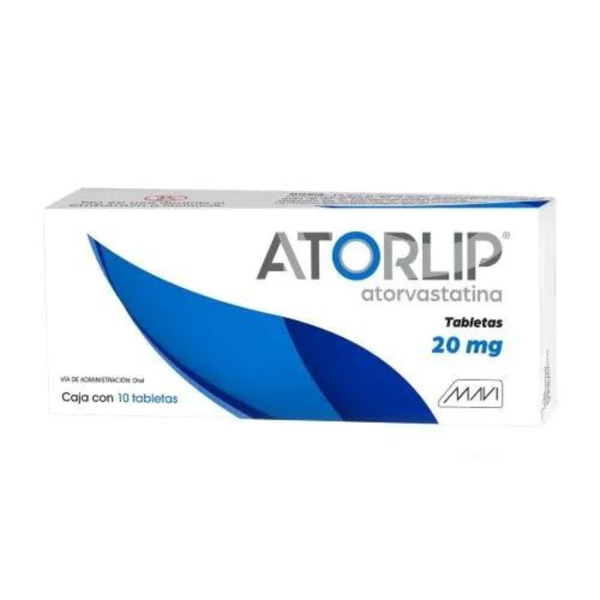 Atorlip 20mg 10 tabletas Atorvastatina