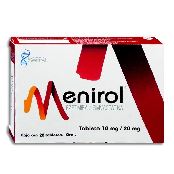 Menitol 28 tabletas  Ezetimiba / Simvastatina 10mg/20mg