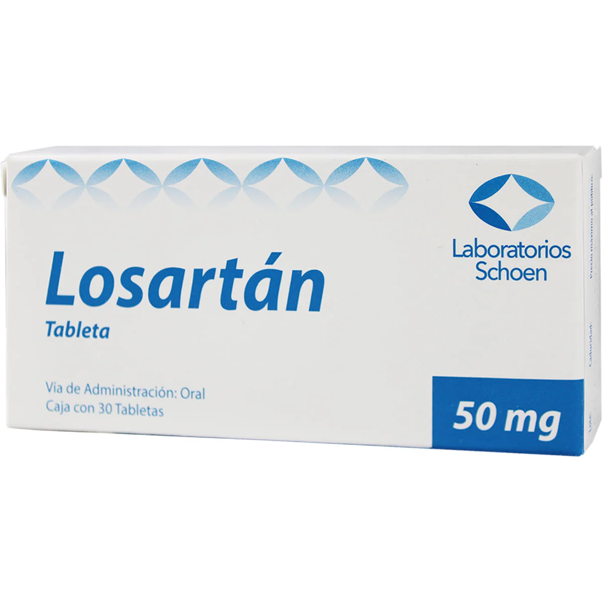 Losartán 50 mg 30 tabletas SCHOEN