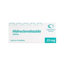 Hidroclorotiazida 25mg 20 tabletas SCHOEN
