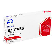 SABTRES Captopril 25mg 30 tabletas