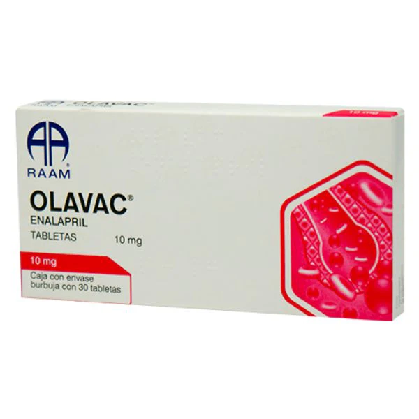 Olavac enalapril 10 mg 30 tabletas