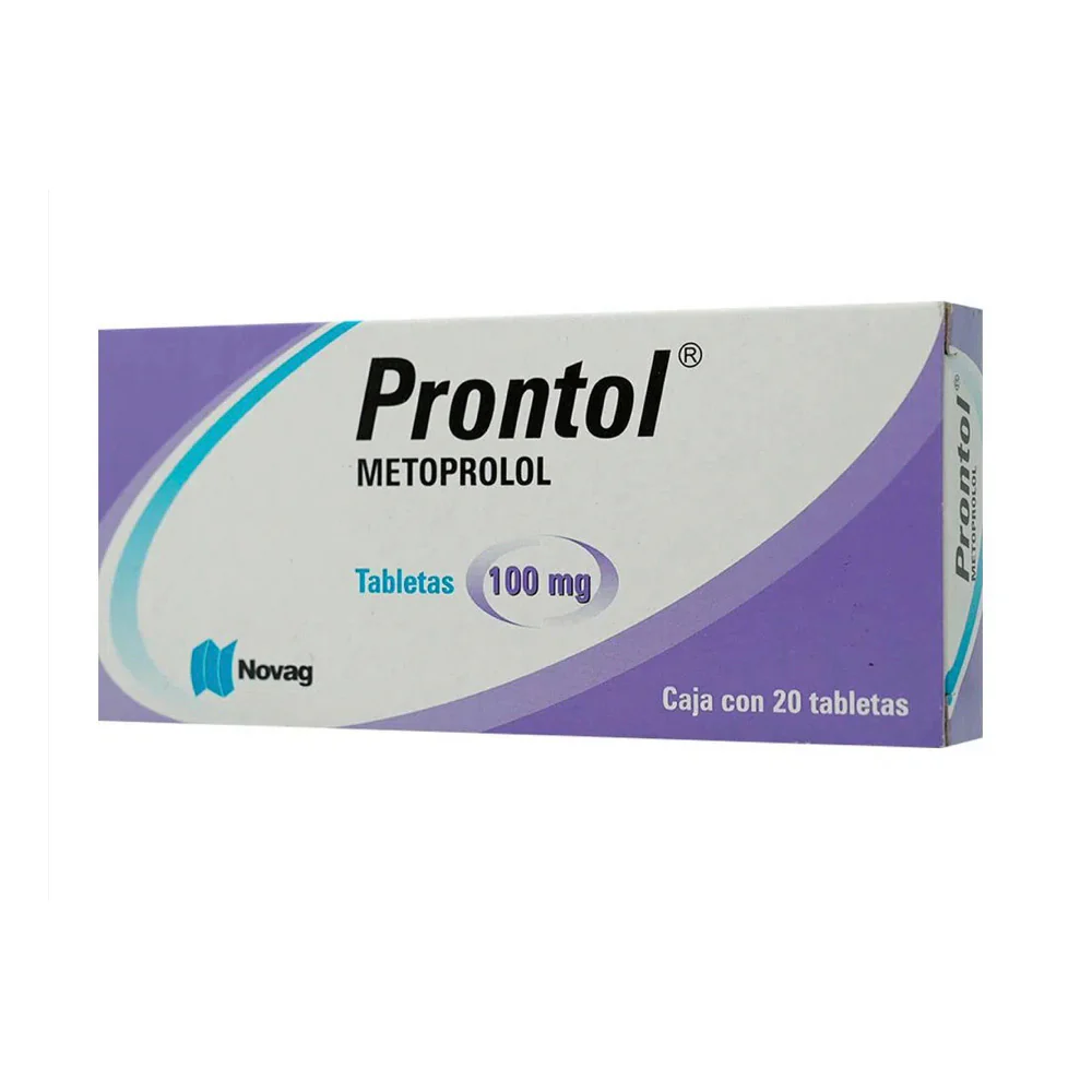 Prontol Metoprolol 100 mg 20 tabletas