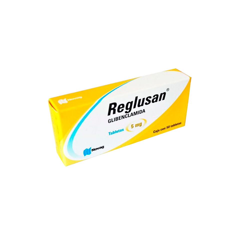Reglusan  5mg Glibenclamida 50 tabletas