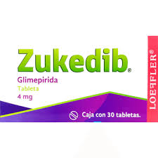 zukedib 4mg Glimepirida 30 tabletas