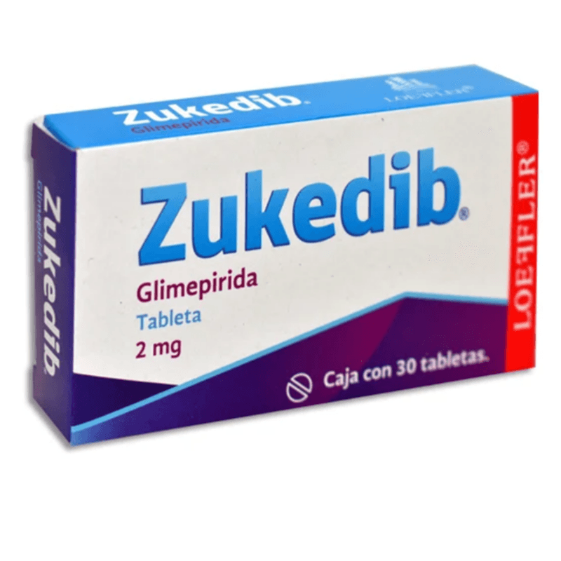 zukedib 2mg Glimepirida 30 tabletas