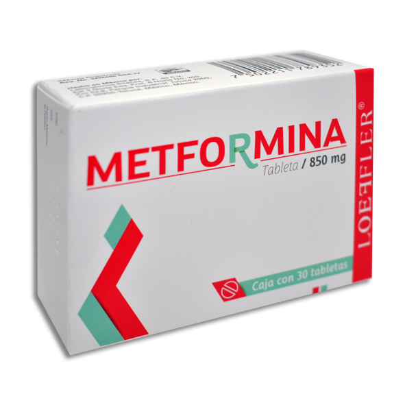 Metformina 850mg 30 tabletas LOEFFLER