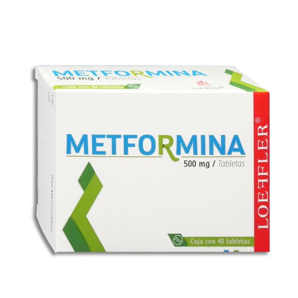 Metformina 500mg 40 tabletas LOEFFLER 