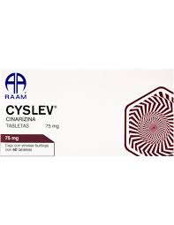 Cyslev 75mg cinarizina 60 tabletas