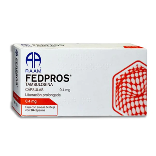 Fedpros 0.4mg tamsulosina 20 capsulas