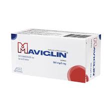 Maviglin 500mg/5mg metformina/glibenclamida 60 tabletas 