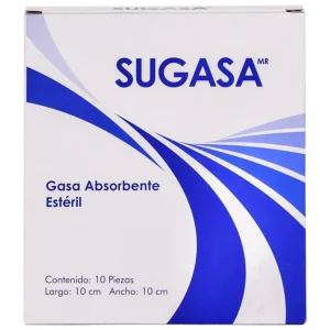 GASA ABSORBENTE  EST 10X10 10PZS SUGASA 