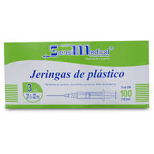 JERINGA 3ML (VERDE) 21GX32MM 100PZS
