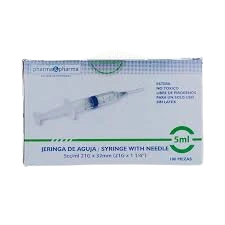 JERINGA 5ML VERDE (21Gx32mm) 100PZS