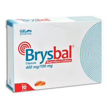 Brysbal ibuprofeno cafeina 10 cápsulas 400mg 100mg