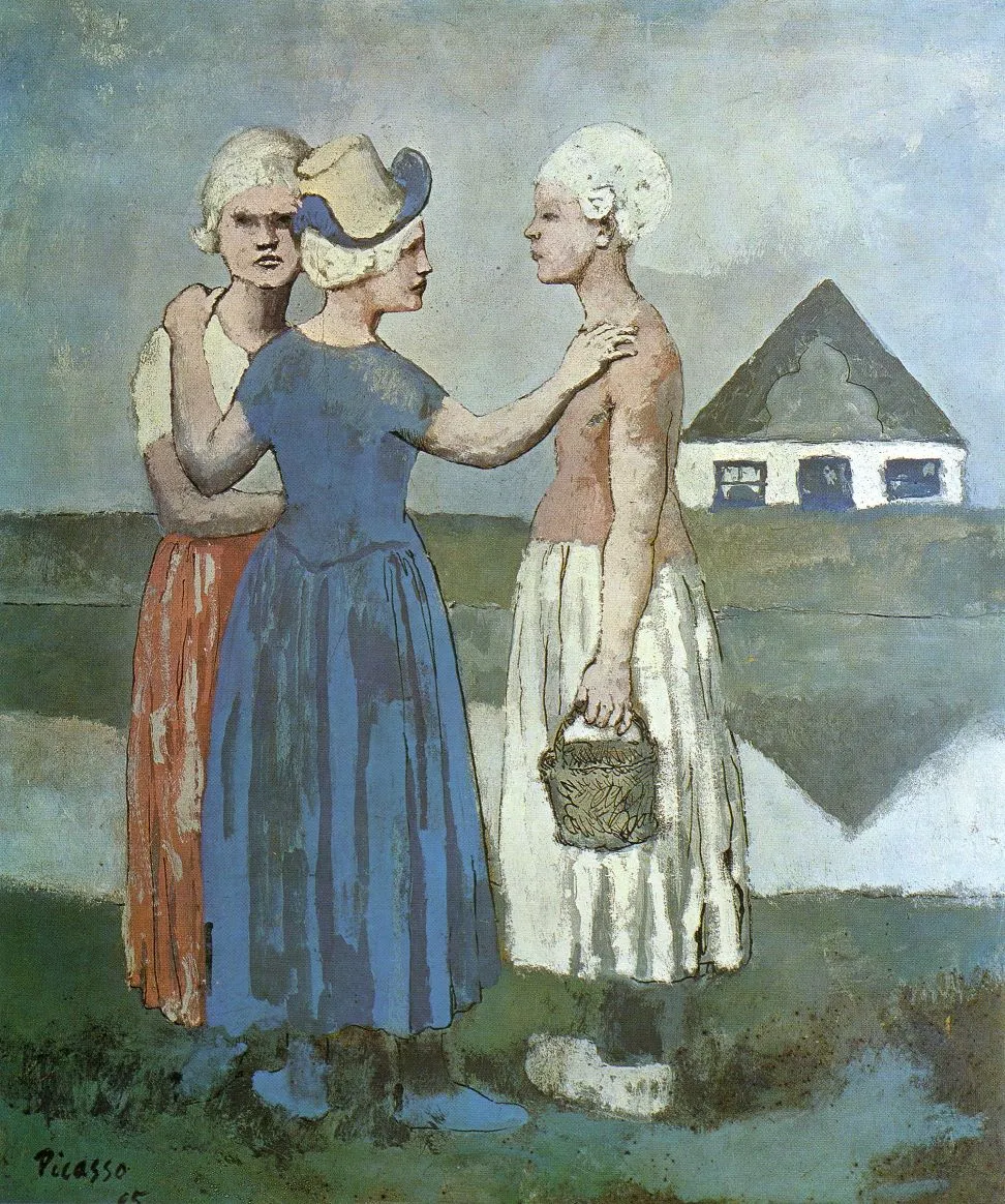 Pablo Picasso „Trys olandės merginos“ („The Three Dutch Girls“) – reprodukcija ant drobės