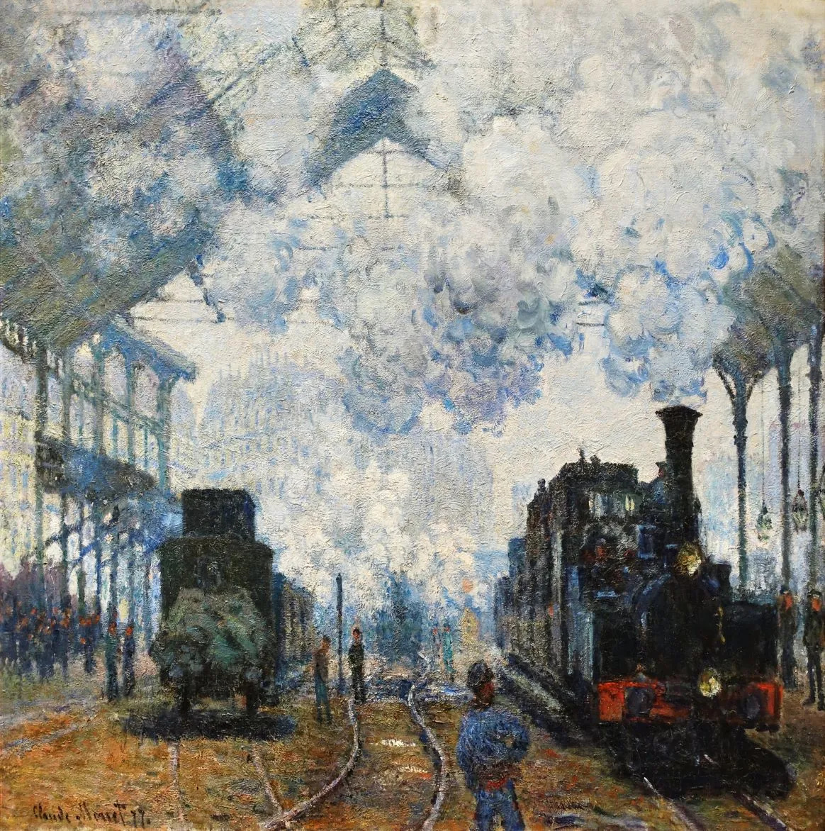 Claude Monet „Arrival of the Normandy Train“ – reprodukcija ant drobės