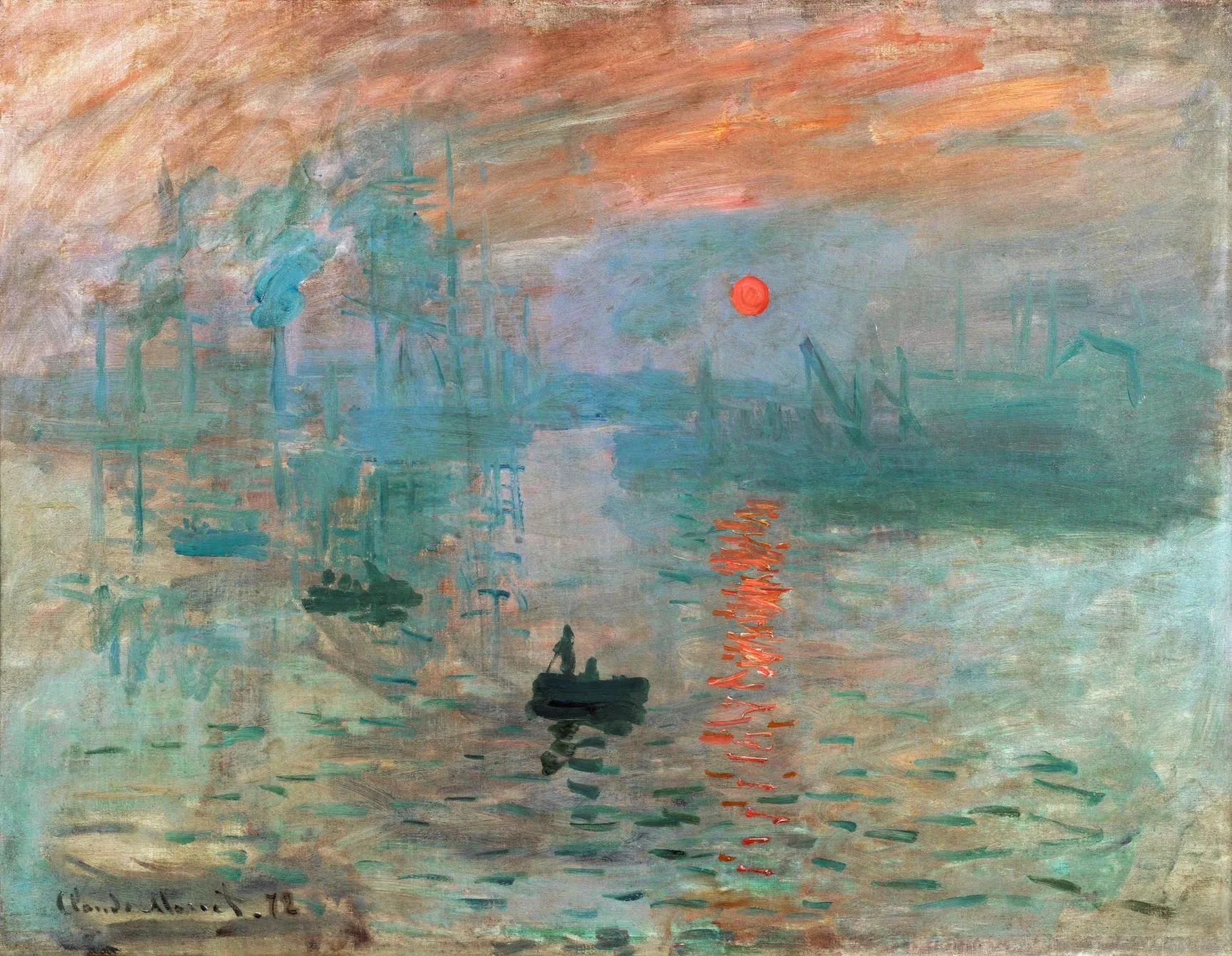 Claude Monet „Impression, Sunrise“ – paveikslo reprodukcija ant drobės