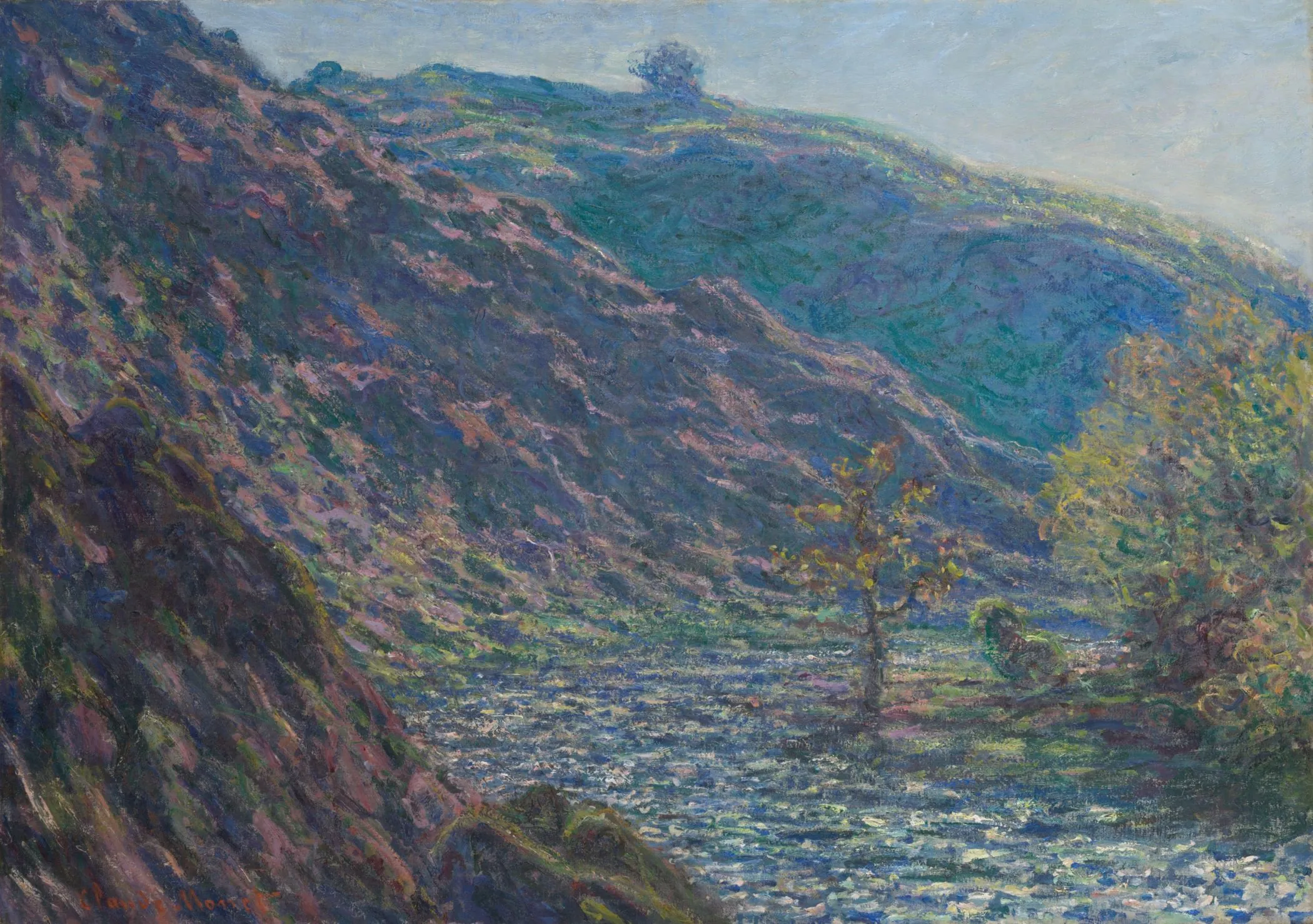 Claude Monet „The Petite Creuse River“ – paveikslo reprodukcija ant drobės