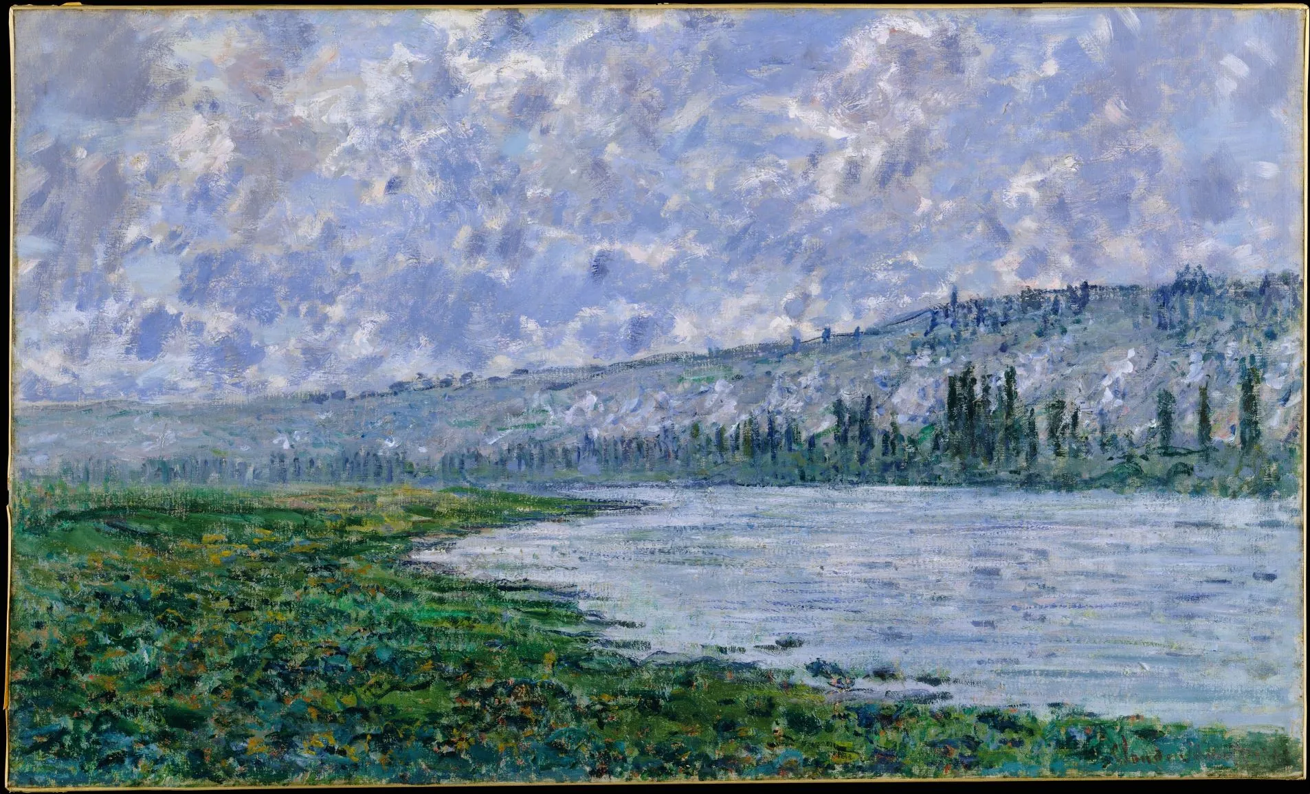 Claude Monet „The Seine at Vétheuil“ – paveikslas ant drobės