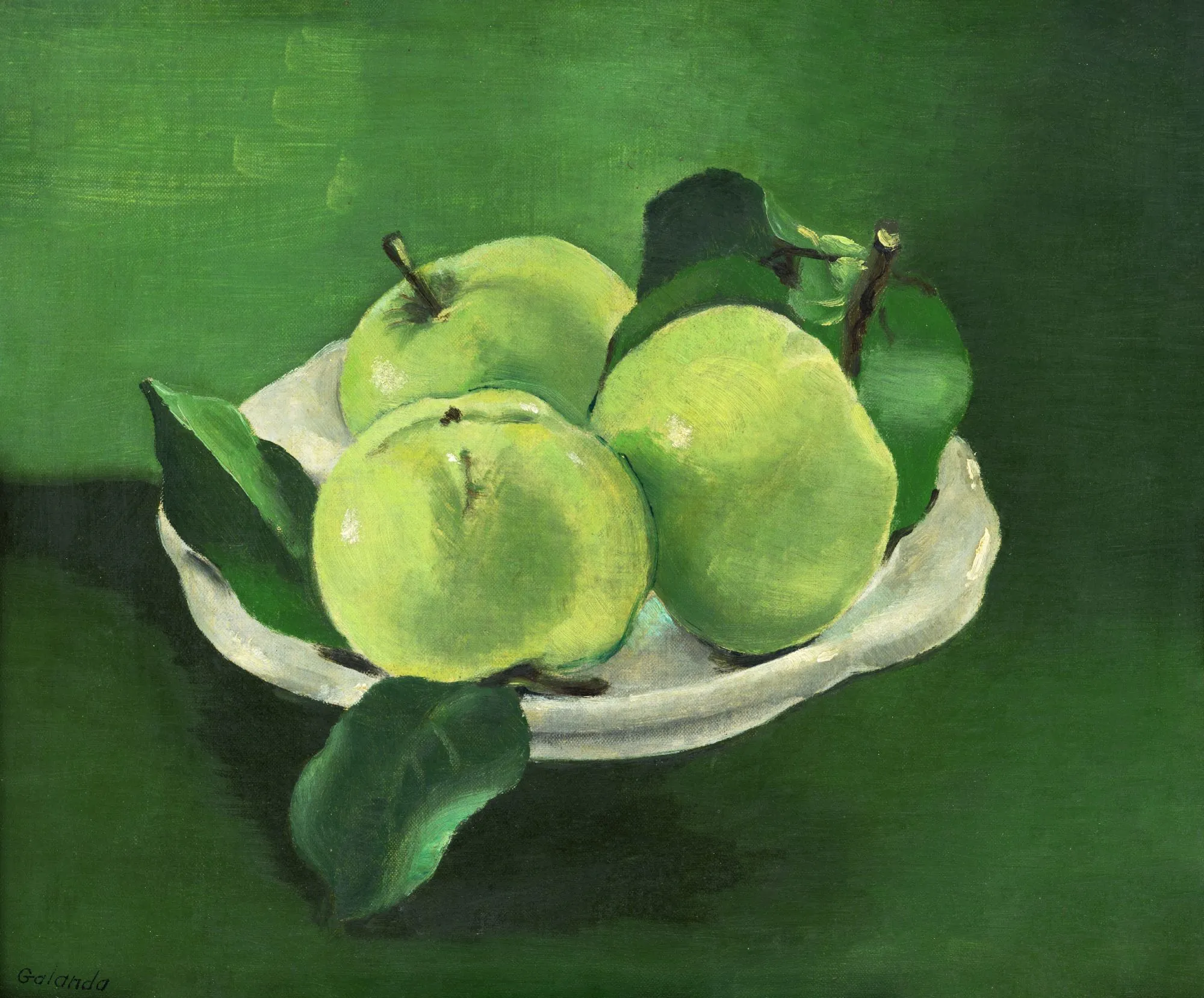 Mikuláš Galanda „Still Life with Apples“ – paveikslo reprodukcija ant drobės