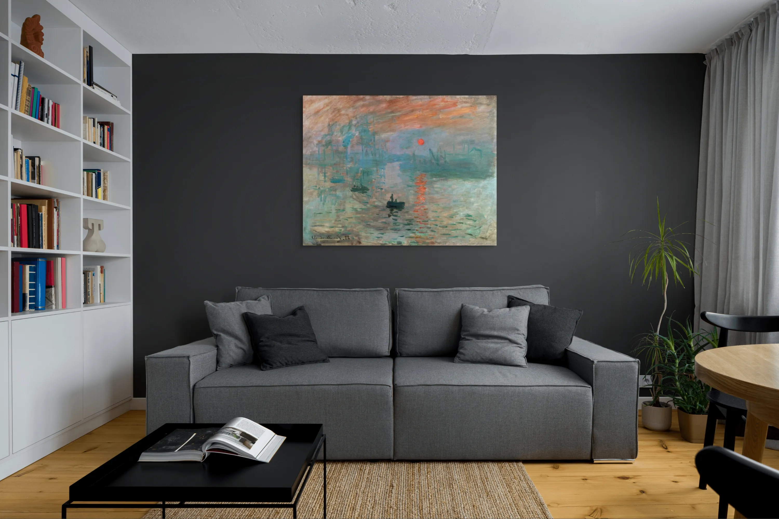 Claude Monet „Impression, Sunrise“ – paveikslo reprodukcija ant drobės