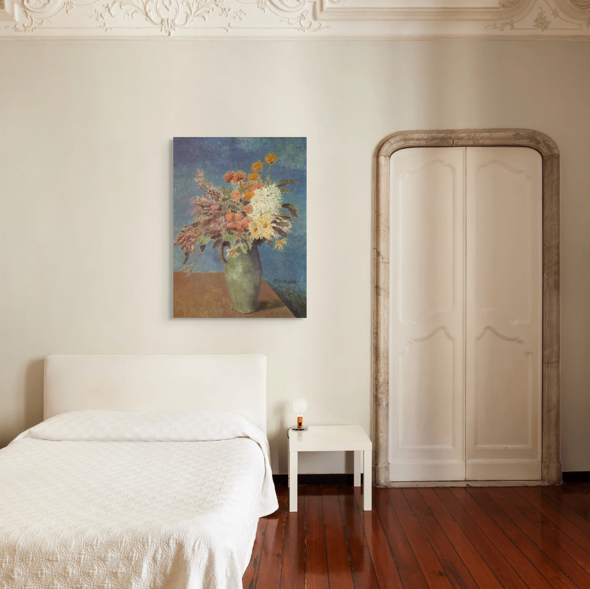 Pablo Picasso „Natiurmortas su gėlėmis“ („The vase of flowers“) – reprodukcija ant drobės