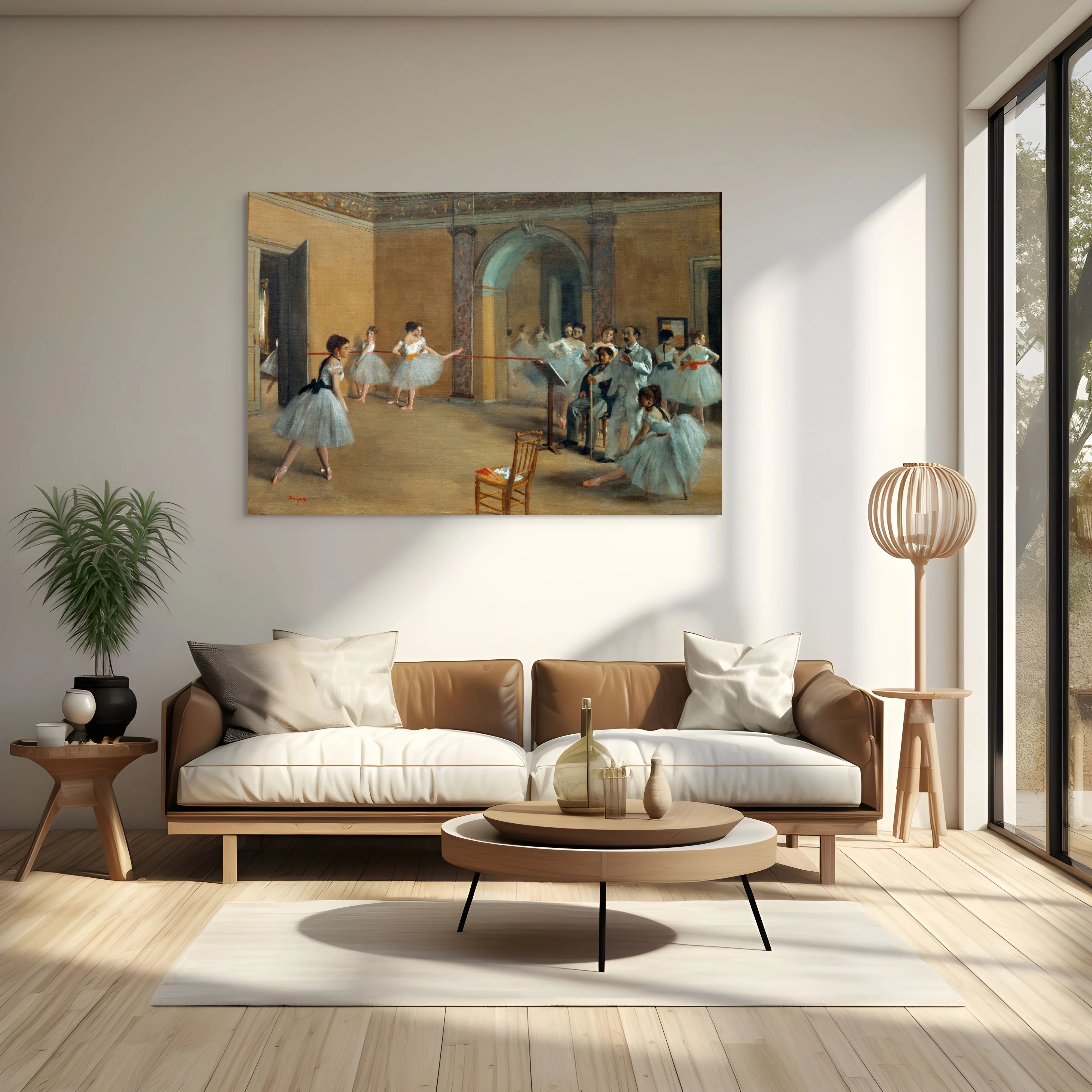 Edgar Degas „The Dance Foyer at The Opera“ – reprodukcija ant drobės