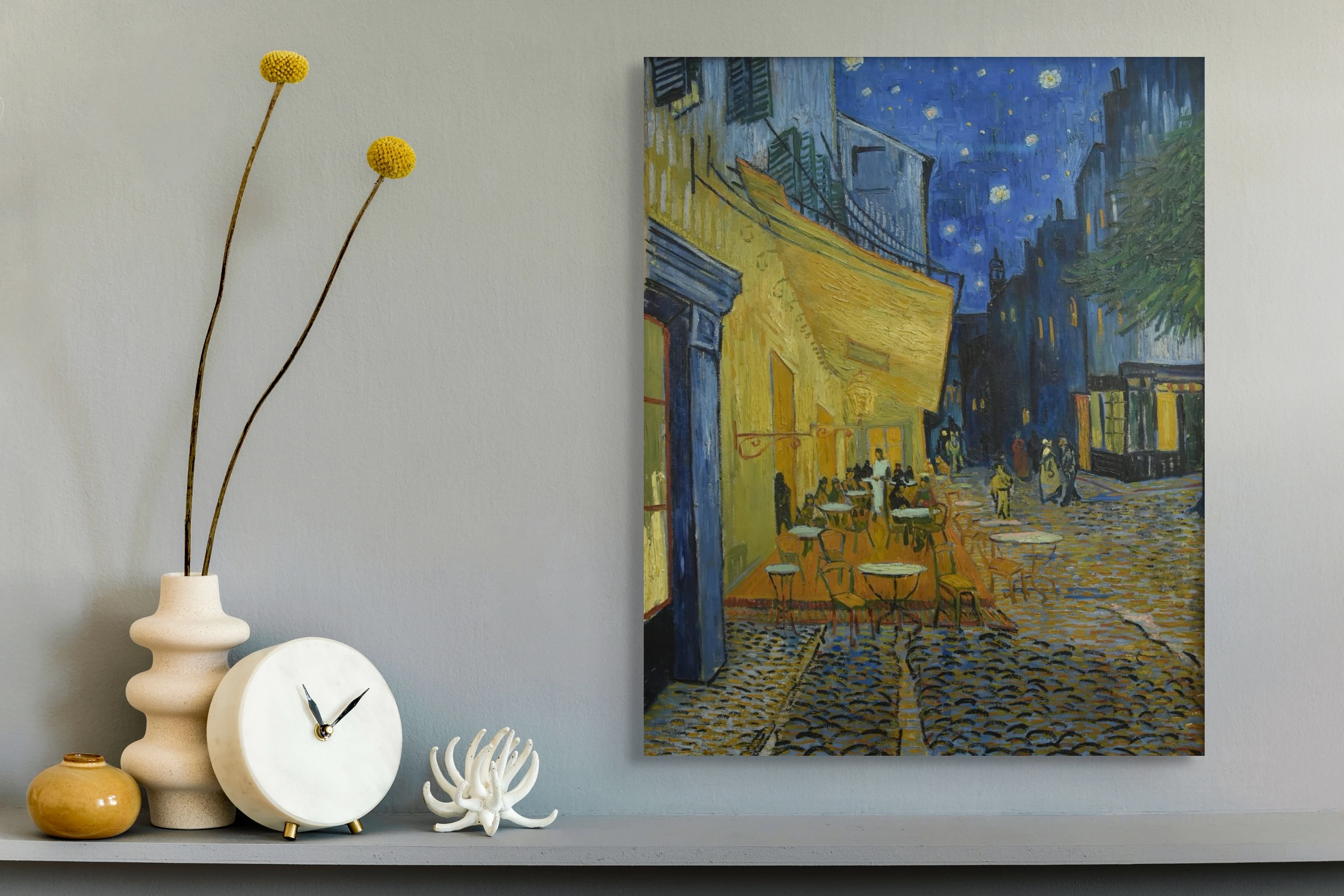 Vincent van Gogh „Kavinės terasa naktį“ („Café Terrace at Night“) – reprodukcija ant drobės