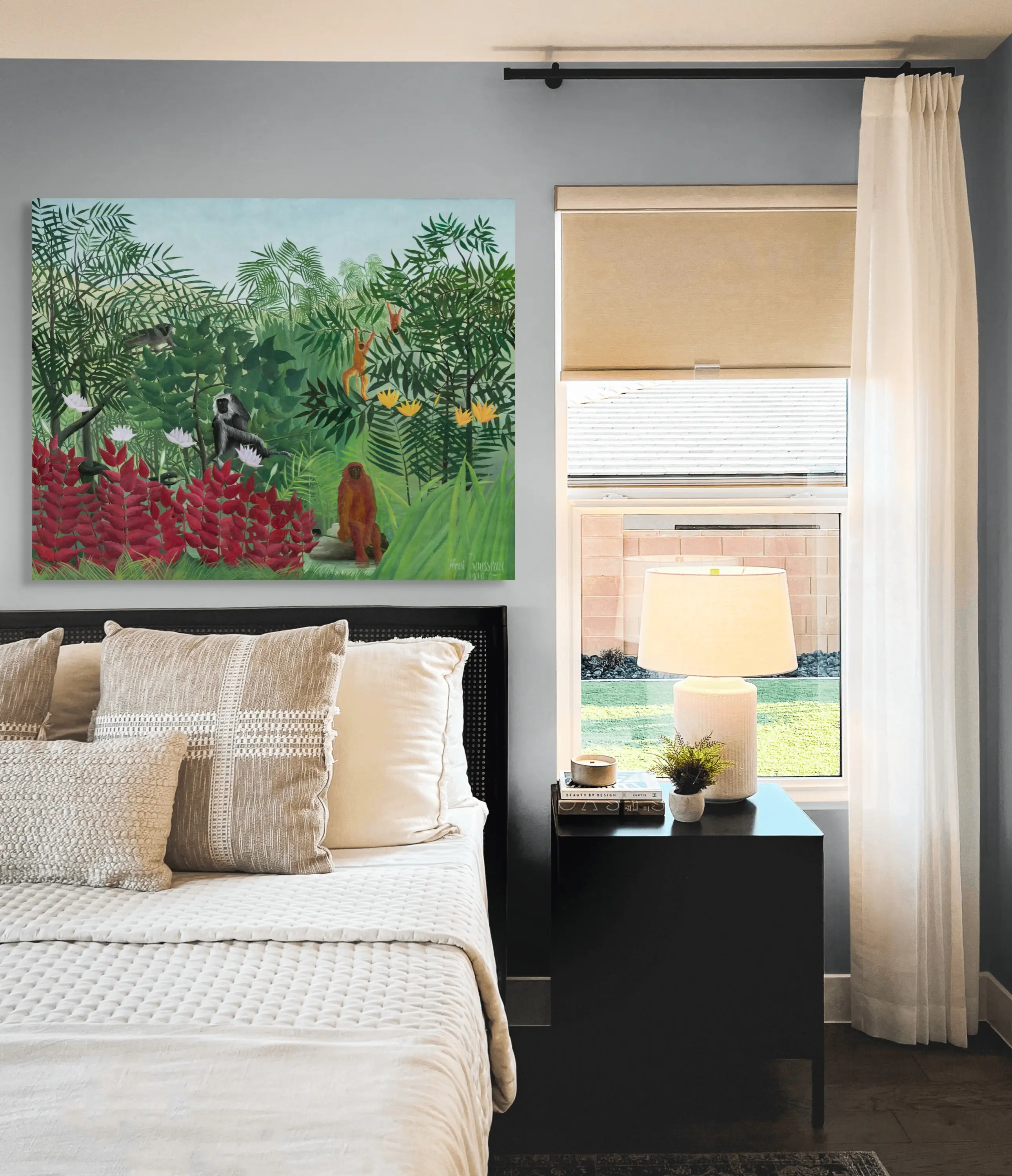 Henri Rousseau „Tropical Forest with Monkeys“ – paveikslo reprodukcija ant drobės