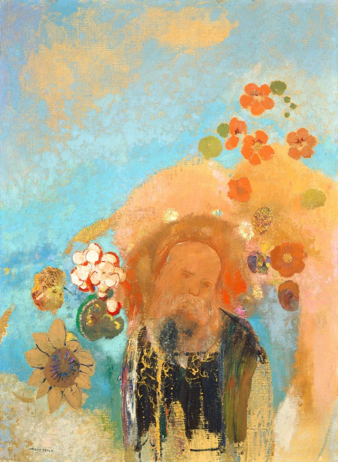 Odilon Redon „Evocation of Rousse“ – paveikslas ant drobės