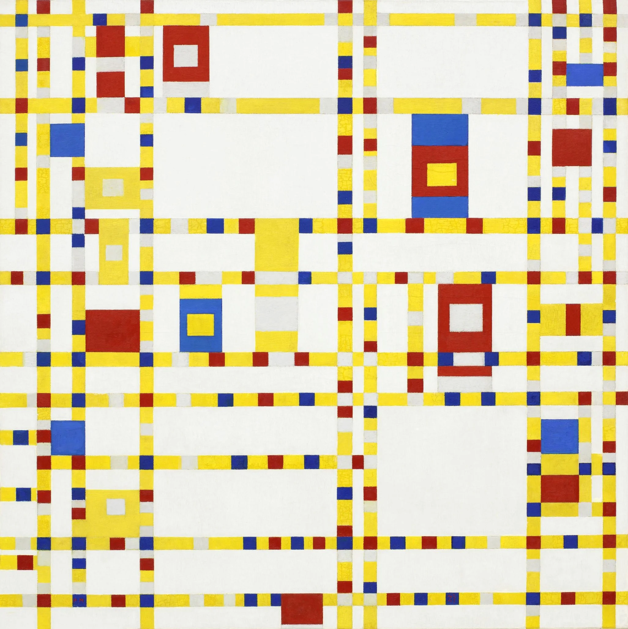 Piet Mondrian „Broadway Boogie Woogie“ – paveikslas ant drobės