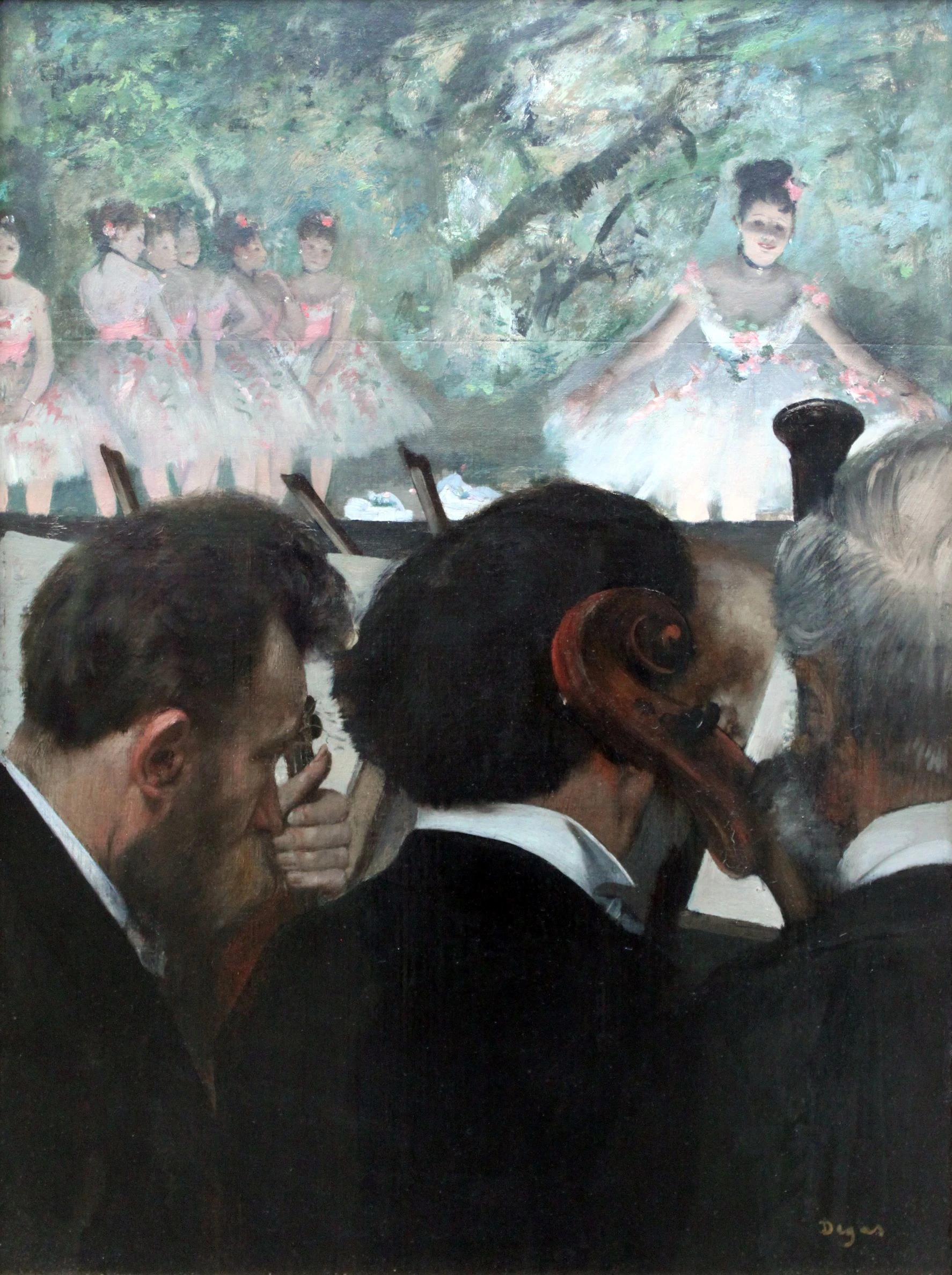 Edgar Degas „The Dance Foyer at The Opera“ – reprodukcija ant drobės