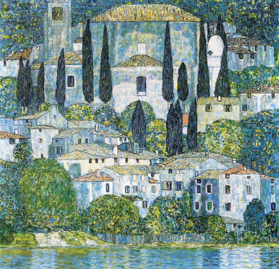 Gustav Klimt „Kirche in Cassone“ – paveikslas ant drobės