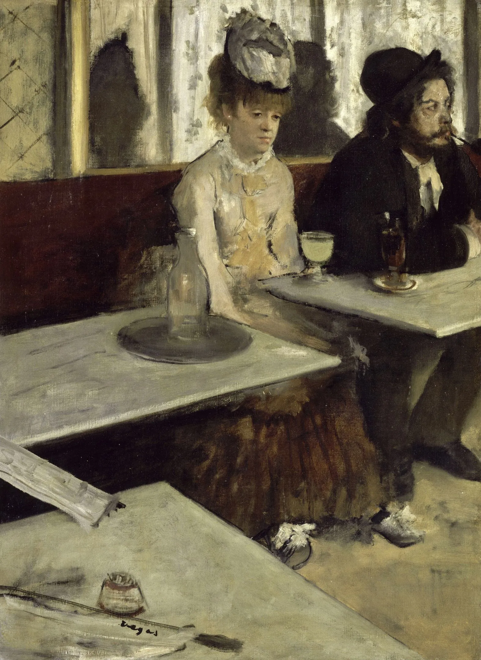 Edgar Degas „The Absinthe Drinker“ – reprodukcija ant drobės