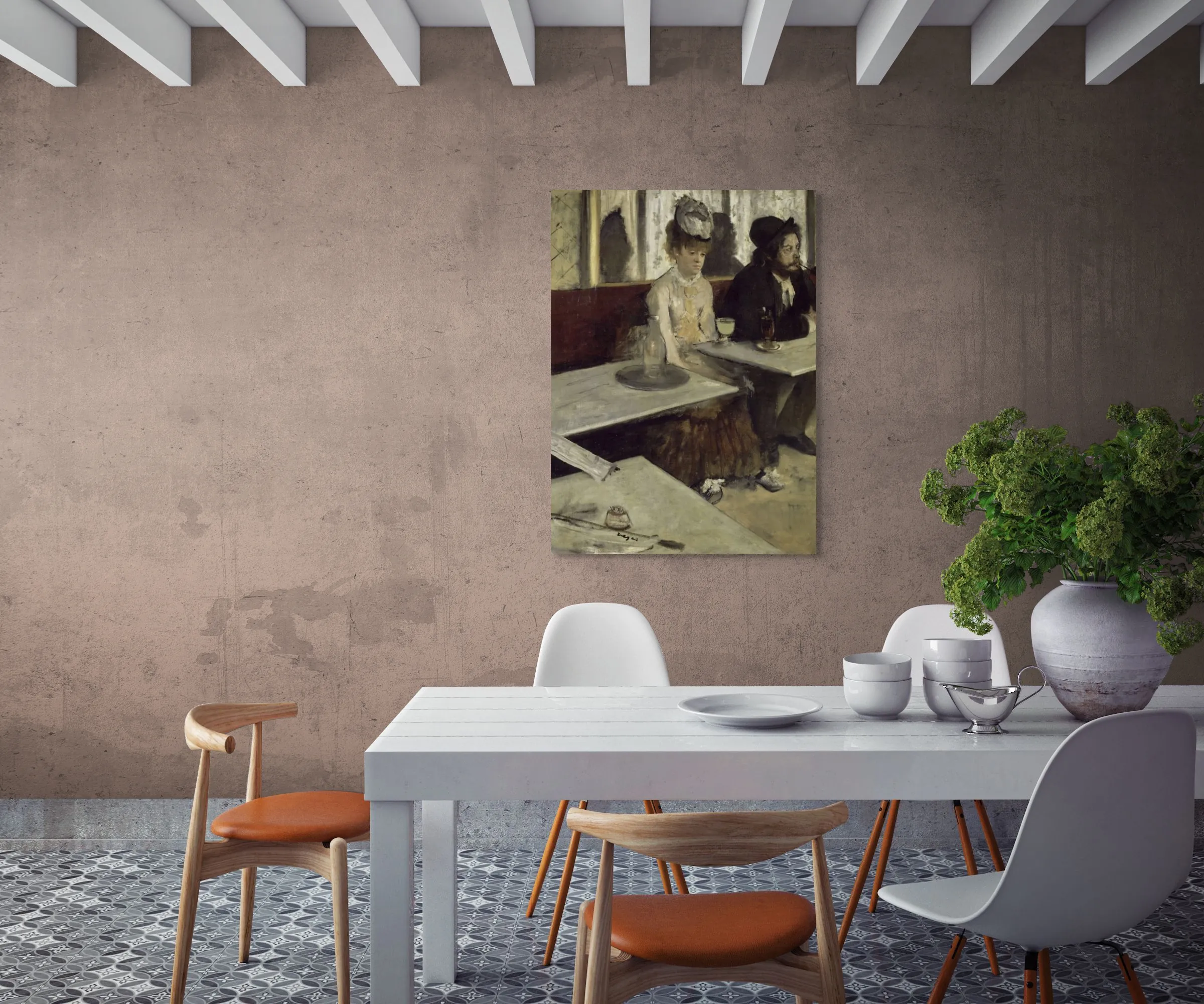 Edgar Degas „The Absinthe Drinker“ – reprodukcija ant drobės